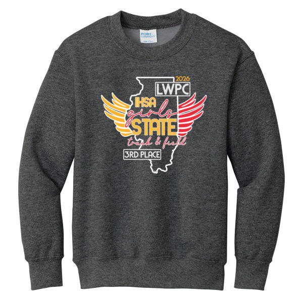 LWPC State 2026 - Youth Core Fleece Crewneck Sweatshirt Thumbnail